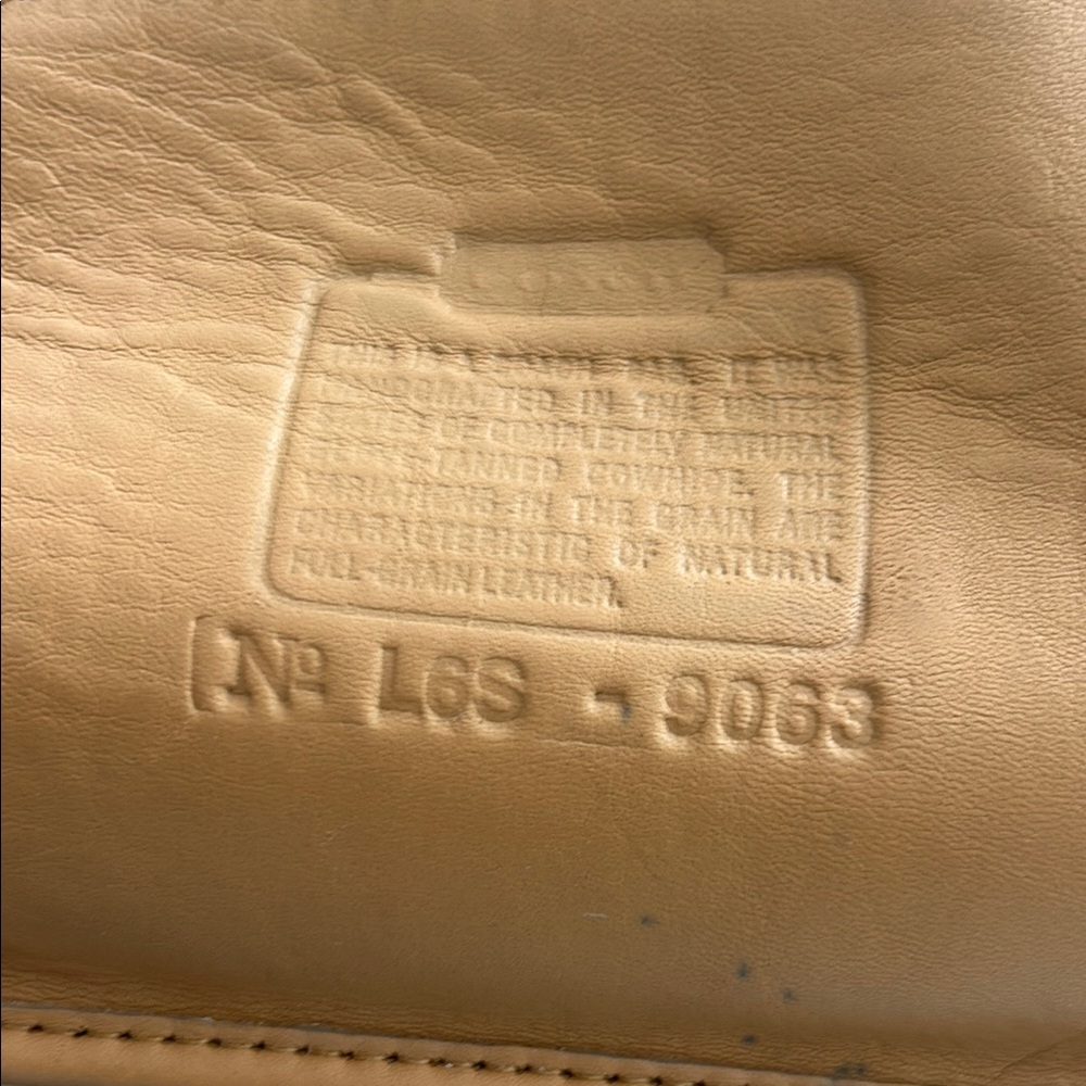 2 Coach Tan Signature Leather Bags do not buy reserved bundle